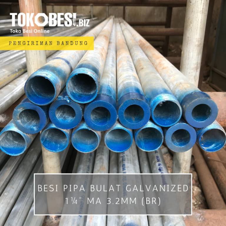 Besi Pipa  Bulat Galvanized  1  ma 3 2mm br Tokobesi biz